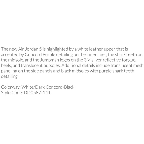 New in Box Men’s Air Jordan Retro 5 Concord Size 9 - Picture 10 of 10